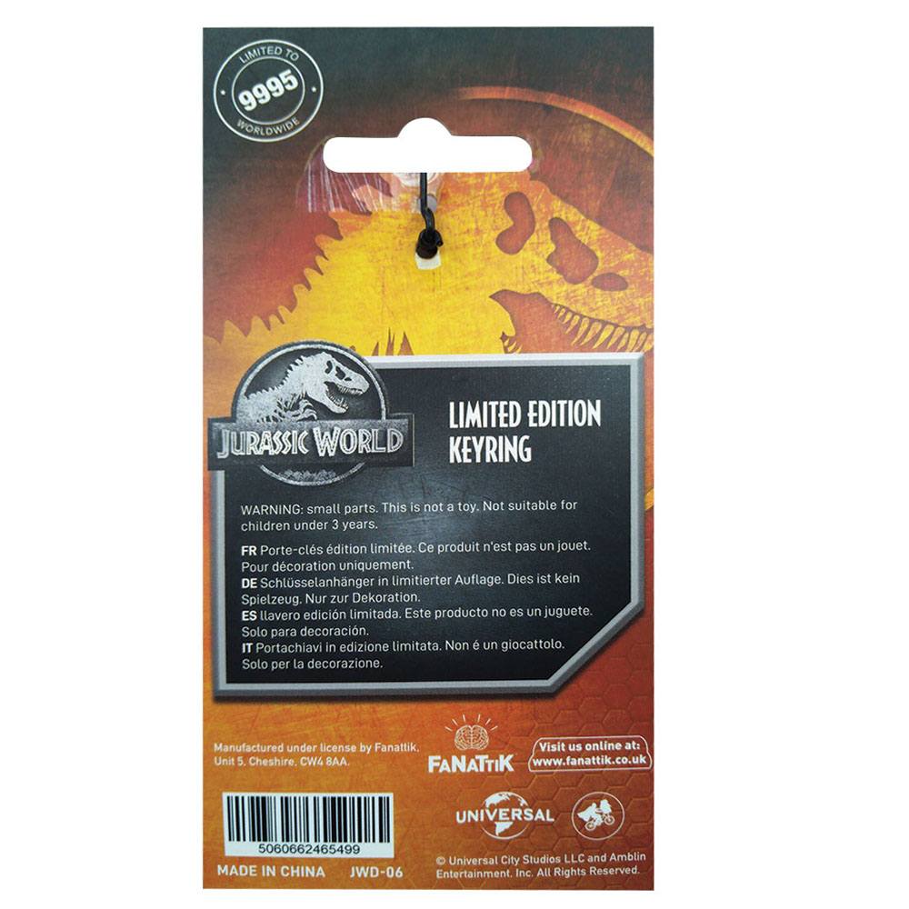 Jurassic World Metal Keychain Limited Edition