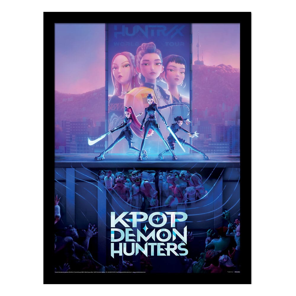 KPop Demon Hunters Collector Print Poster im Rahmen Movie Key Art