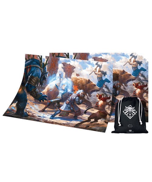 The Witcher III: Wild Hunt Gaming Puzzle Geralt & Triss in Battle (1000 Teile)
