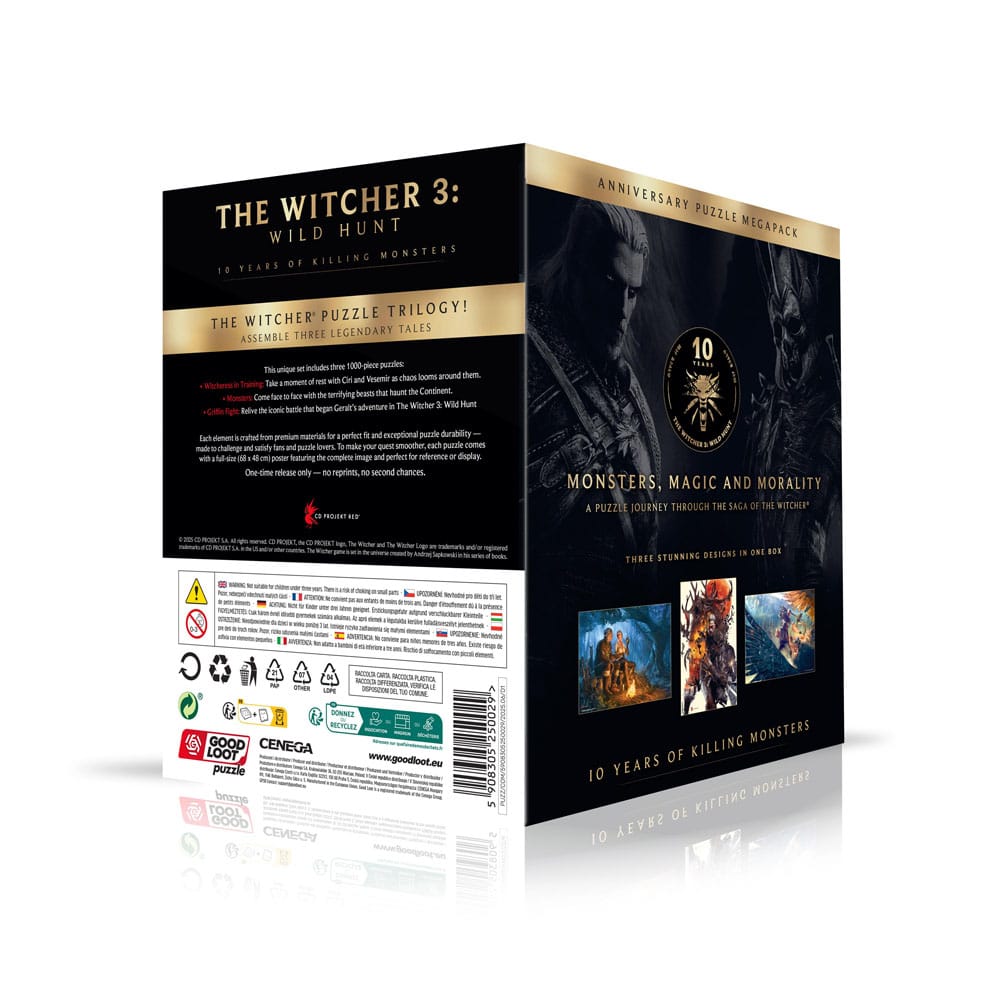 The Witcher 3 Puzzle Triology Wild Hunt 10 Years of Killing Monsters (1.000 Teile)