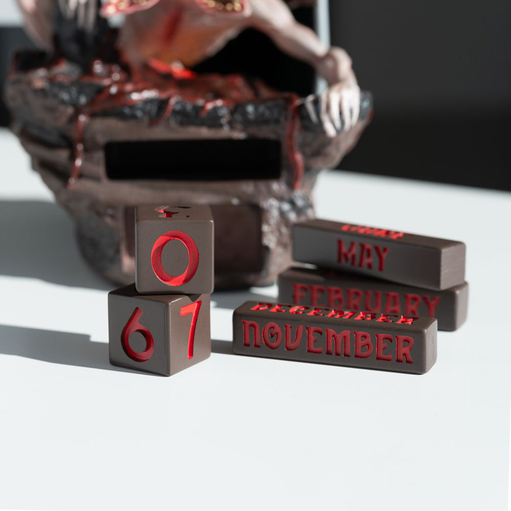 Stranger Things 3D perpetual Calendar 