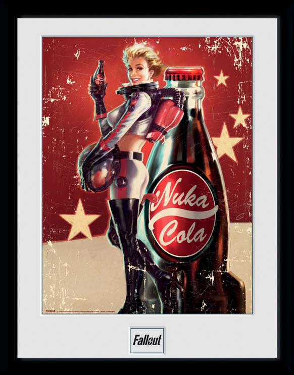 Fallout Framed Poster Nuka Cola 30 x 40 cm