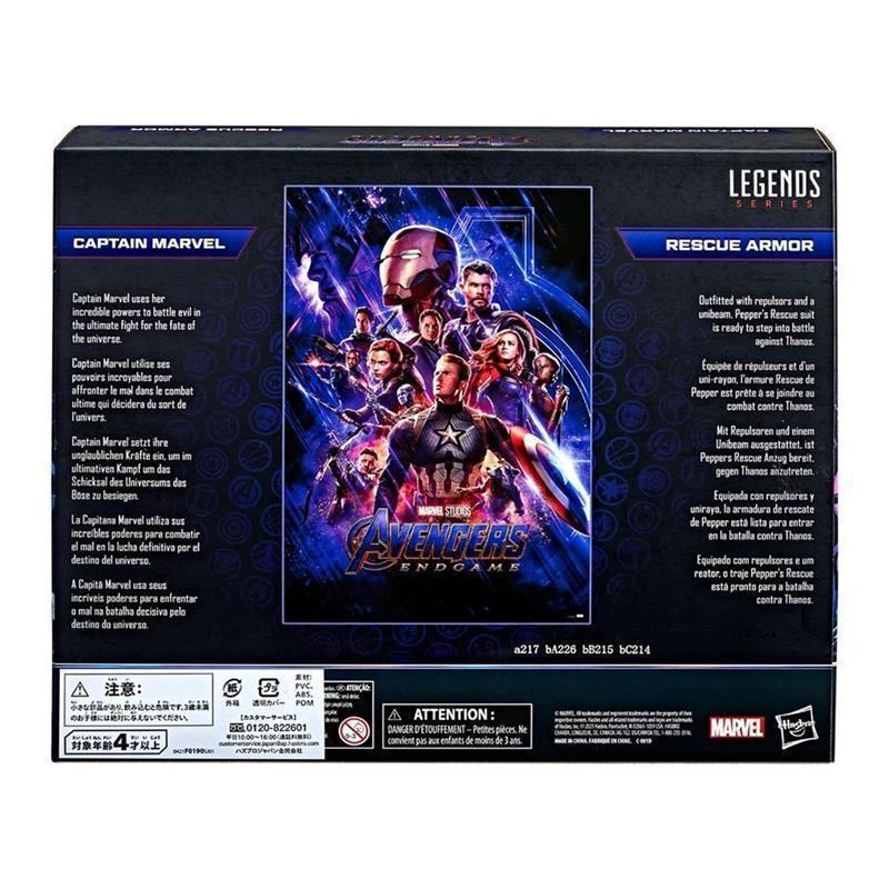 Avengers: Endgame Marvel Legends Action Figure 2021 Captain Marvel & Rescue Armor 15 cm