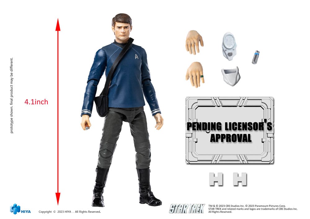 Star Trek Exquisite Mini Actionfigur 1/18 Star Trek 2009 McCoy10 cm