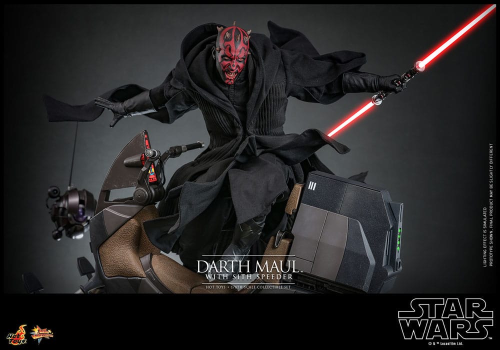 Star Wars Episode I Movie Masterpiece Actionfigur 1/6 Darth Maul with Sith Speeder 29 cm