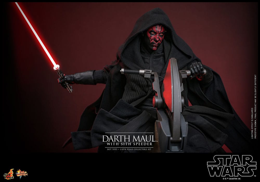Star Wars Episode I Movie Masterpiece Actionfigur 1/6 Darth Maul with Sith Speeder 29 cm