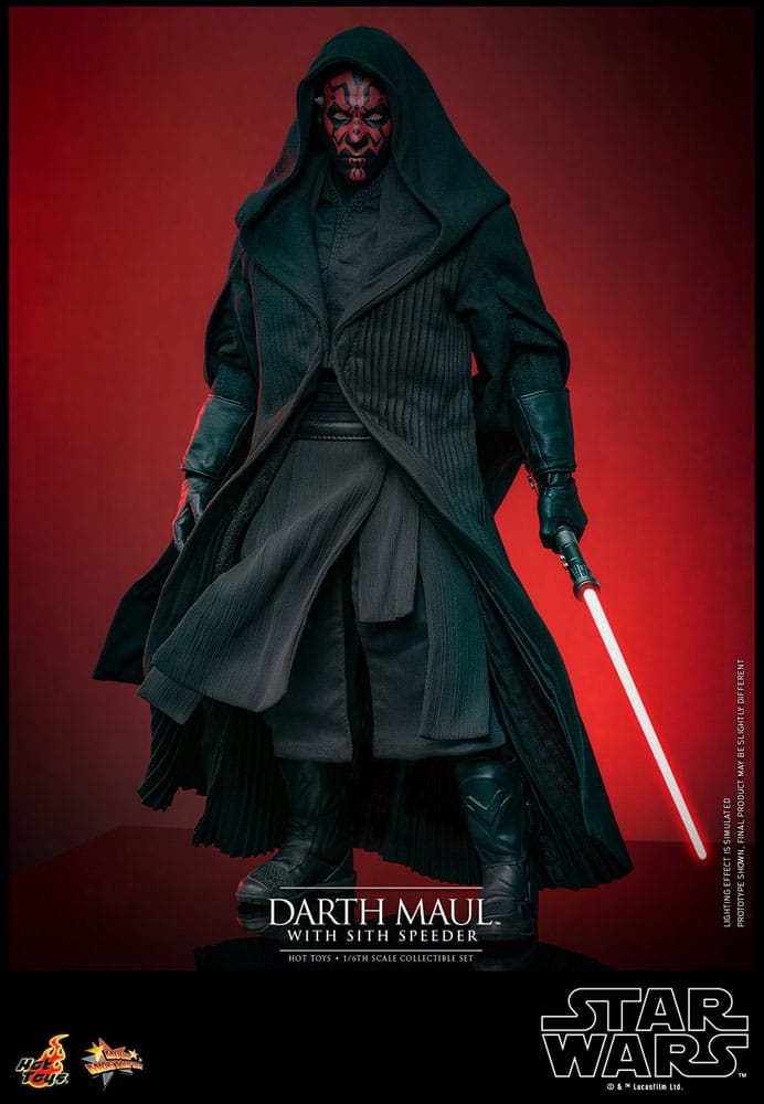 Star Wars Episode I Movie Masterpiece Actionfigur 1/6 Darth Maul with Sith Speeder 29 cm