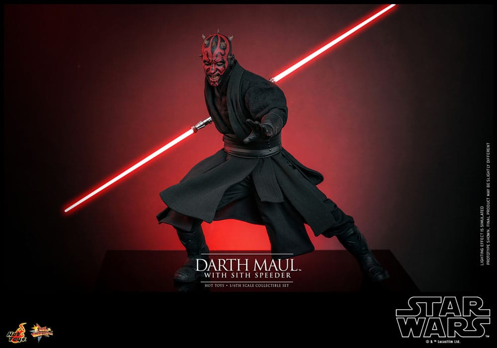 Star Wars Episode I Movie Masterpiece Actionfigur 1/6 Darth Maul with Sith Speeder 29 cm