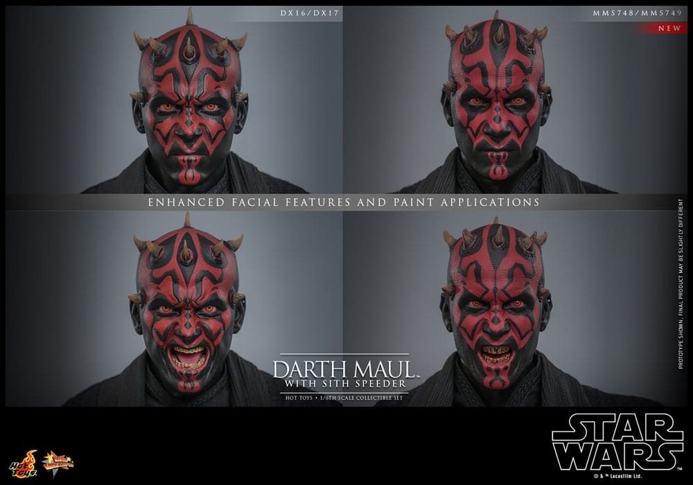 Star Wars Episode I Movie Masterpiece Actionfigur 1/6 Darth Maul with Sith Speeder 29 cm