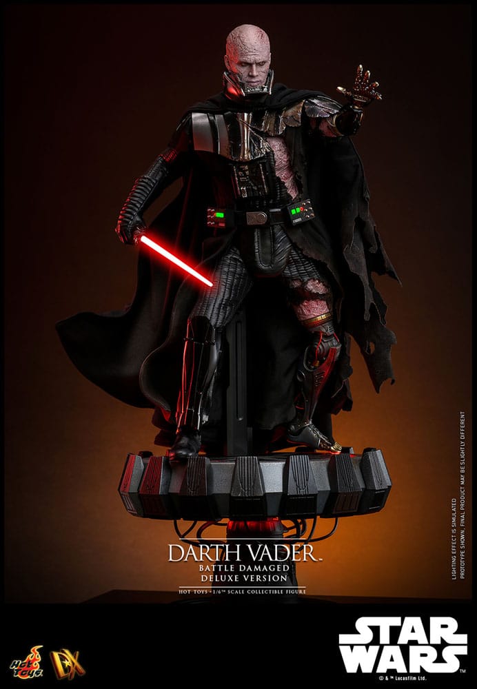 Star Wars Actionfigur 1/6 Darth Vader (Battle Damaged) Deluxe Version 35 cm