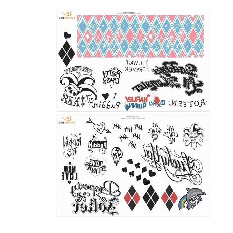 DC Comics Tattoos 40-er Set Harley Quinn