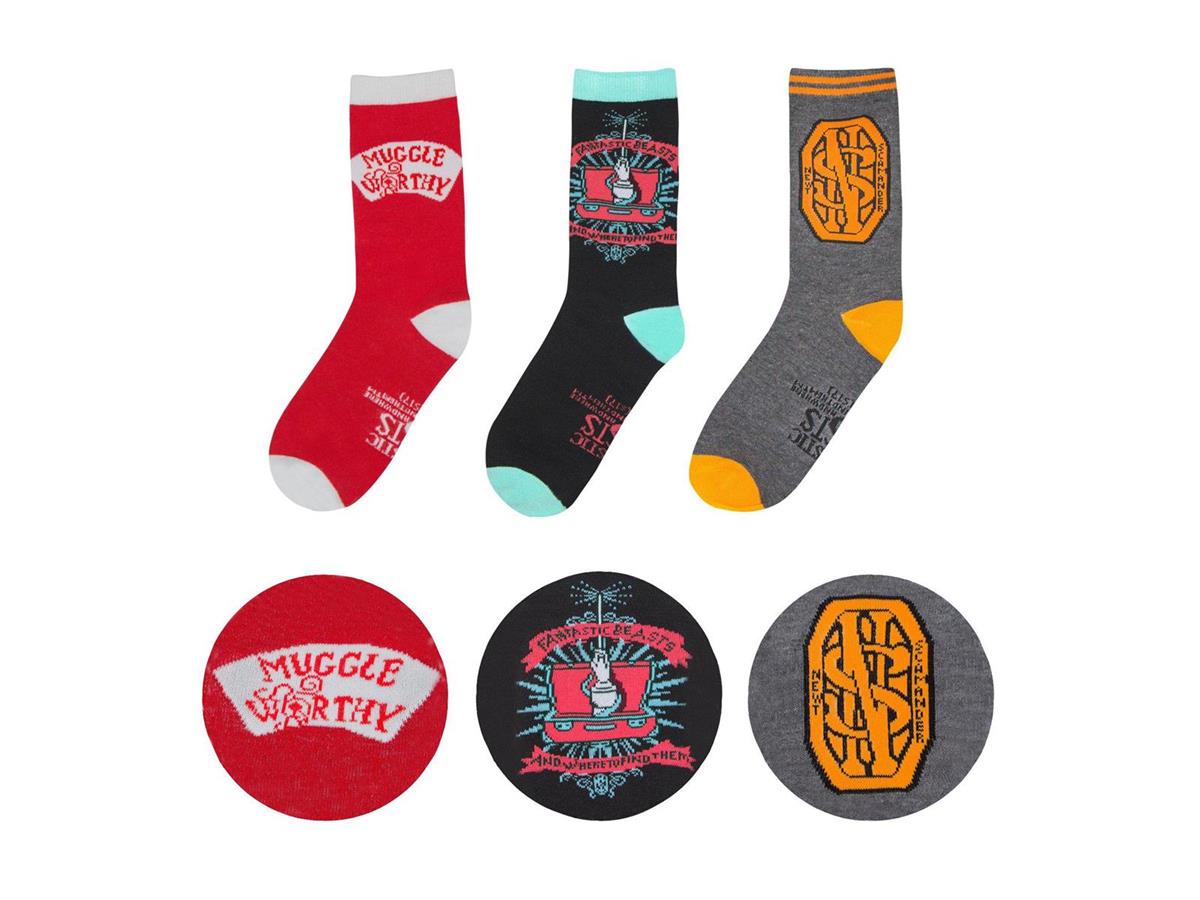 Phantastische Tierwesen Socken 3er-Pack Newt Scamander