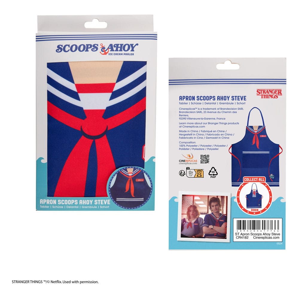 Stranger Things Apron Scoops Ahoy Steve 