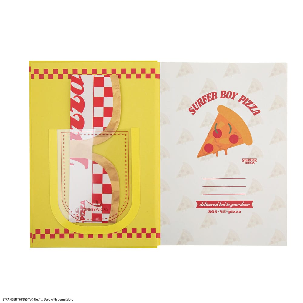 Stranger Things Notebook Surfer Boy Pizza Hardcover 