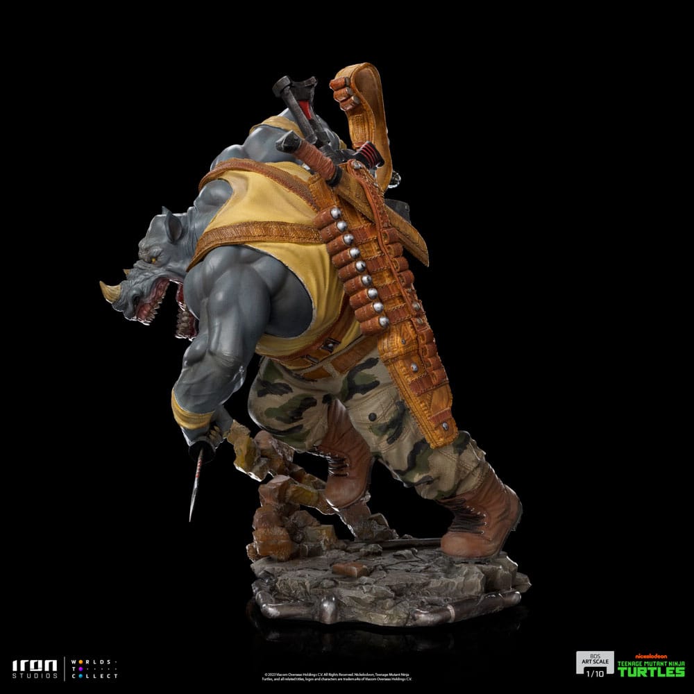 Teenage Mutant Ninja Turtles BDS Art Scale Statue 1/10 Rocksteady 24 cm