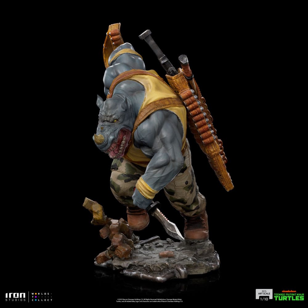 Teenage Mutant Ninja Turtles BDS Art Scale Statue 1/10 Rocksteady 24 cm