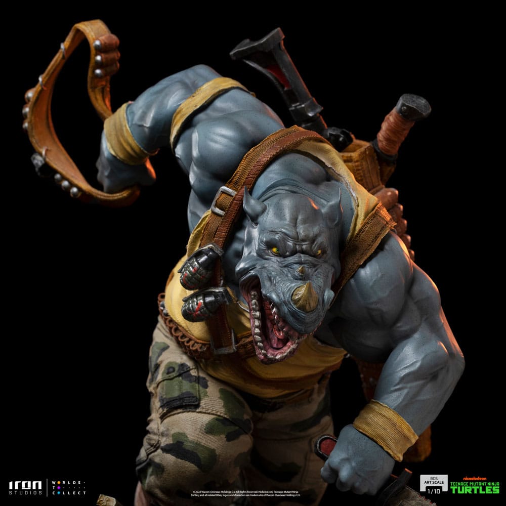Teenage Mutant Ninja Turtles BDS Art Scale Statue 1/10 Rocksteady 24 cm