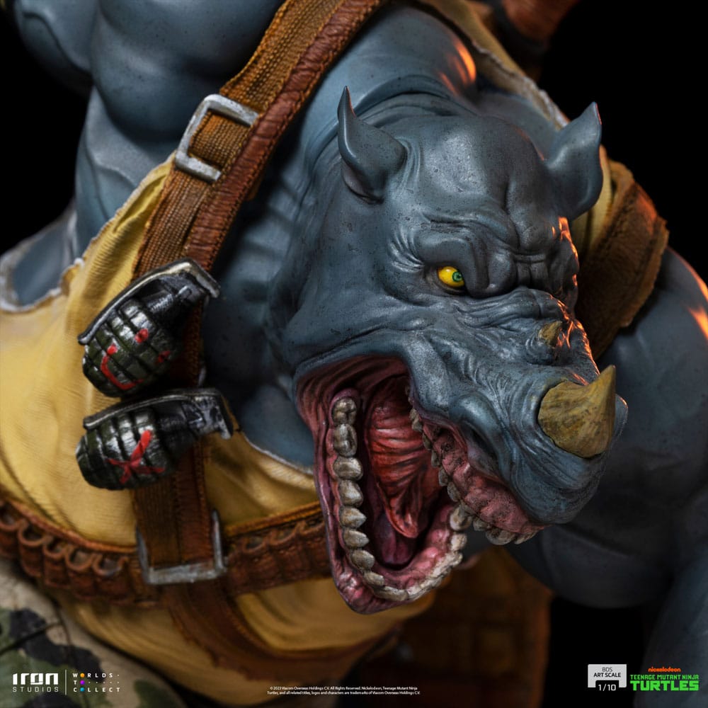 Teenage Mutant Ninja Turtles BDS Art Scale Statue 1/10 Rocksteady 24 cm