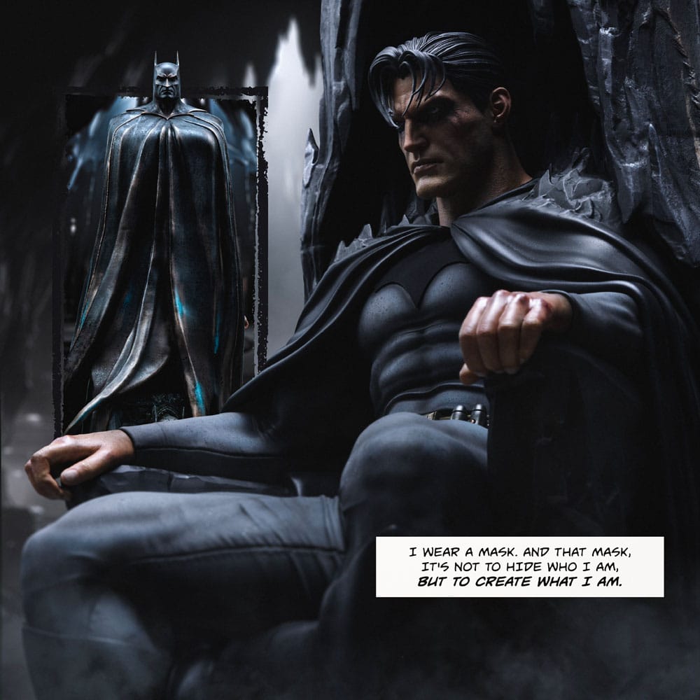 DC Comics Legacy Replica Statue 1/4 Batman and Bruce Wayne 79 cm 