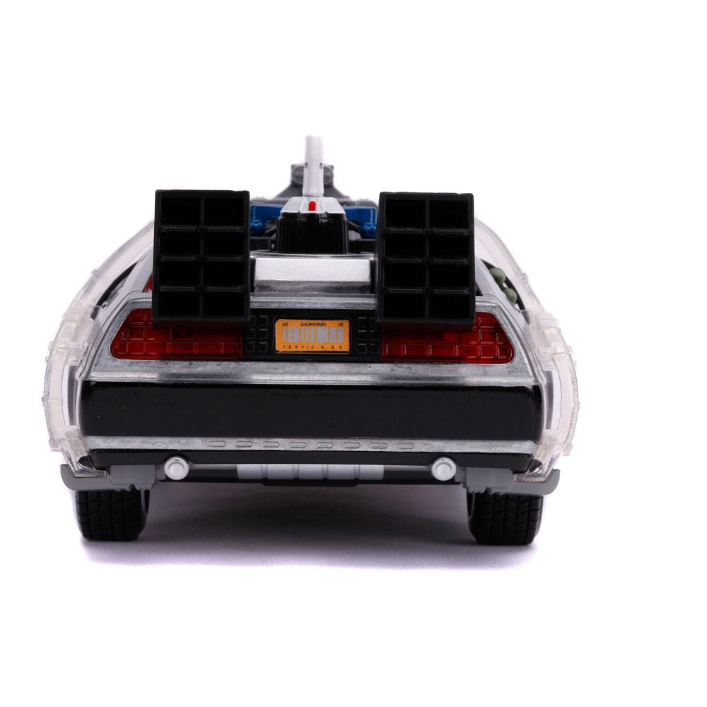 Zurück in die Zukunft III Hollywood Rides Diecast Modell 1/24 DeLorean Time Machine