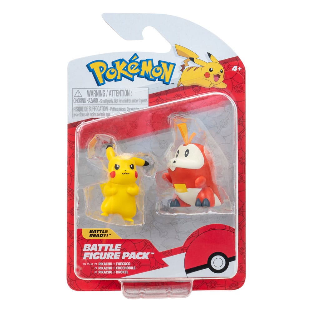 Pokémon Gen IX Battle Figure Pack Minifiguren 2er-Pack Pikachu & Krokel 5 cm