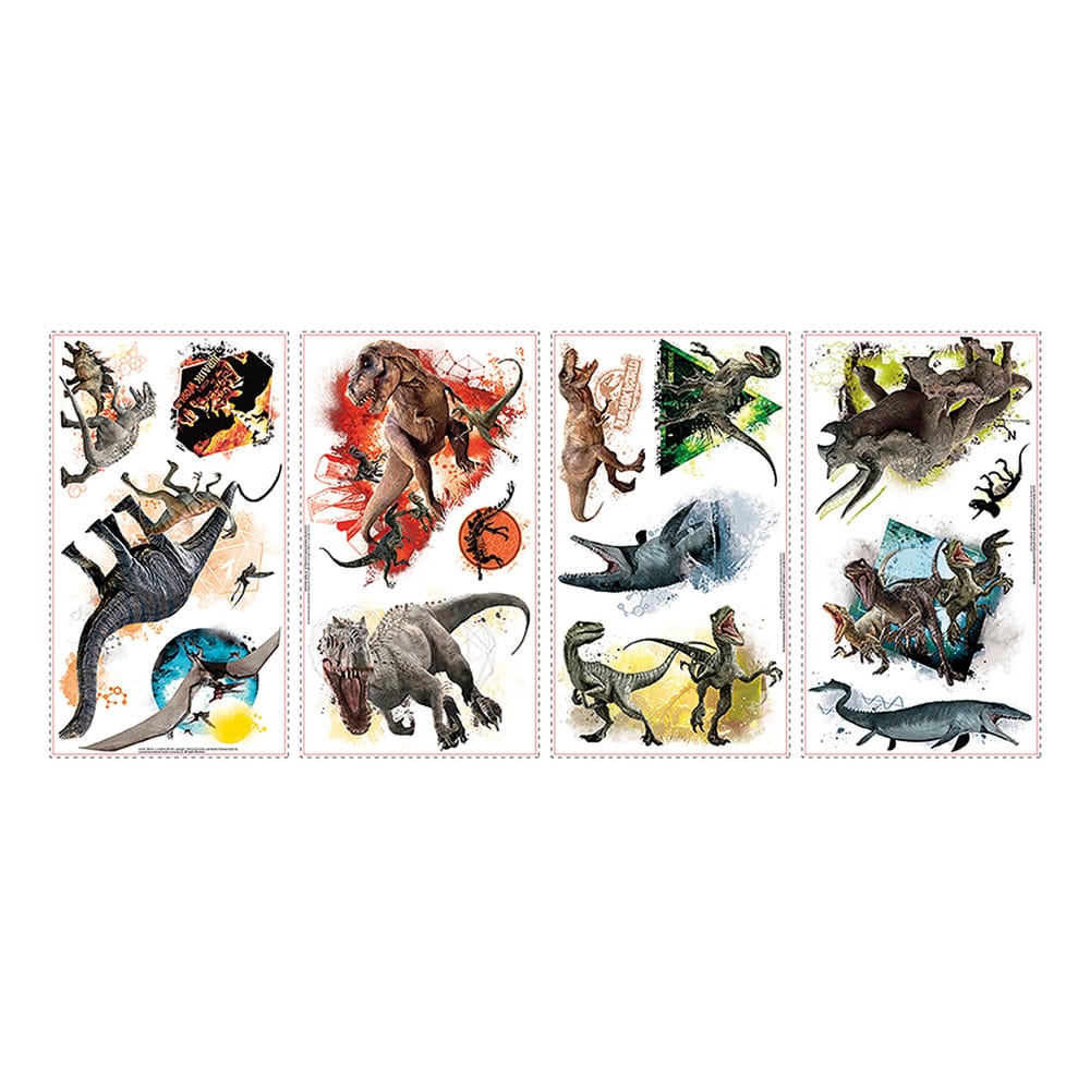 Jurassic World Wandaufkleber 13 x 27 cm