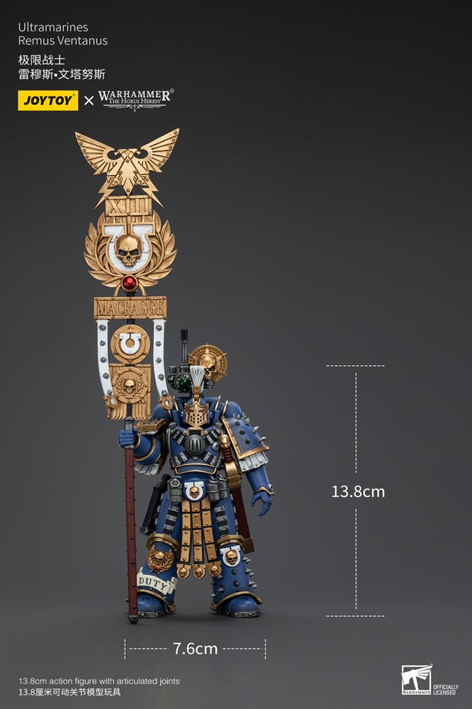 Warhammer The Horus Heresy Action Figure 1/18 Ultramarines Remus Ventanus 14 cm  
