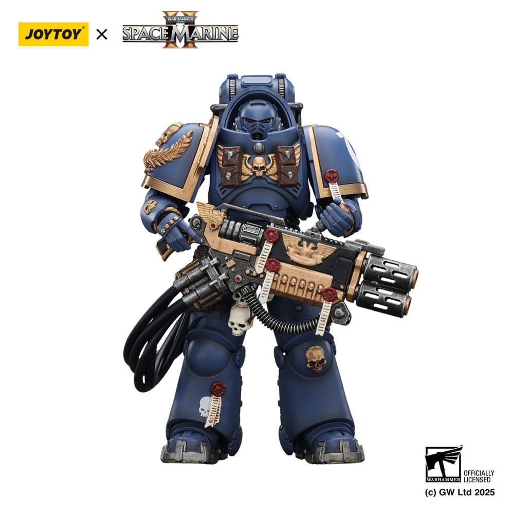 Warhammer 40,000: Space Marine 2 Actionfigur Ultramarines Heavy Artificer Armor with Relic Multi-Melta 13 cm