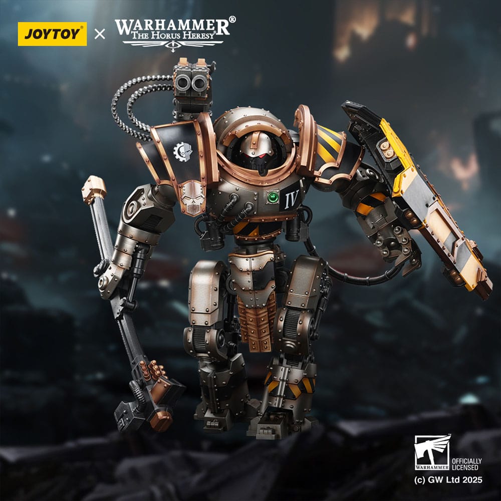 Warhammer The Horus Heresy Actionfigur Iron Warriors Iron Circle Domitar-Ferrum Class Battle-automata with Karceri Battle Shield 24 cm