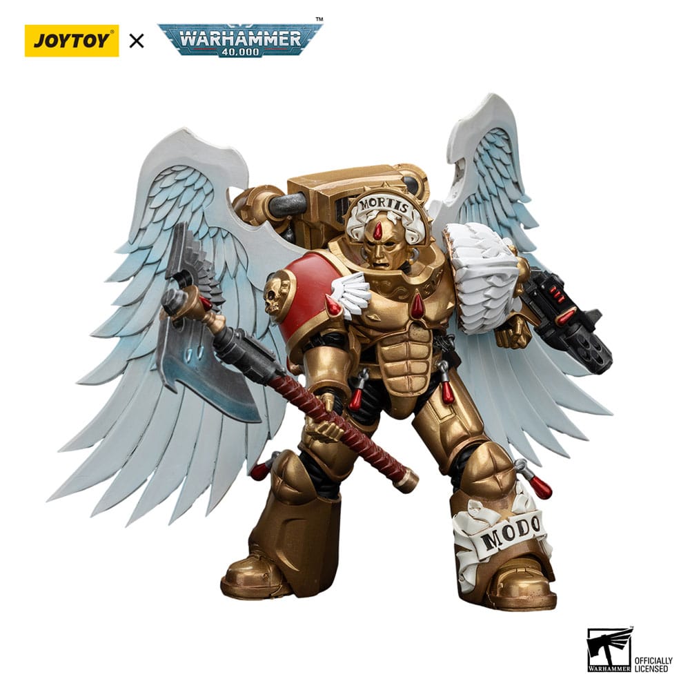 Warhammer 40,000 Actionfigur 1/18 Blood Angels Sanguinary Guard with Encarmine Axe and Inferno Pistol 12 cm
