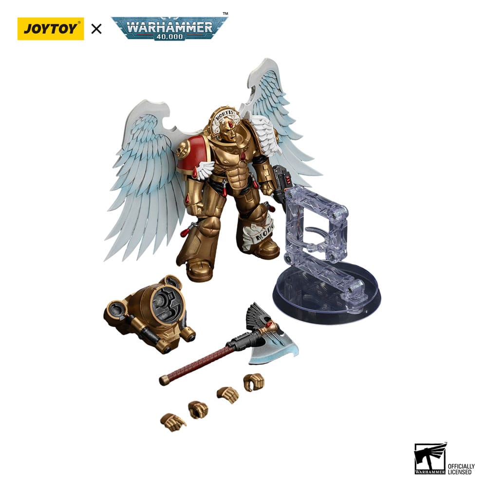 Warhammer 40,000 Actionfigur 1/18 Blood Angels Sanguinary Guard with Encarmine Axe and Inferno Pistol 12 cm