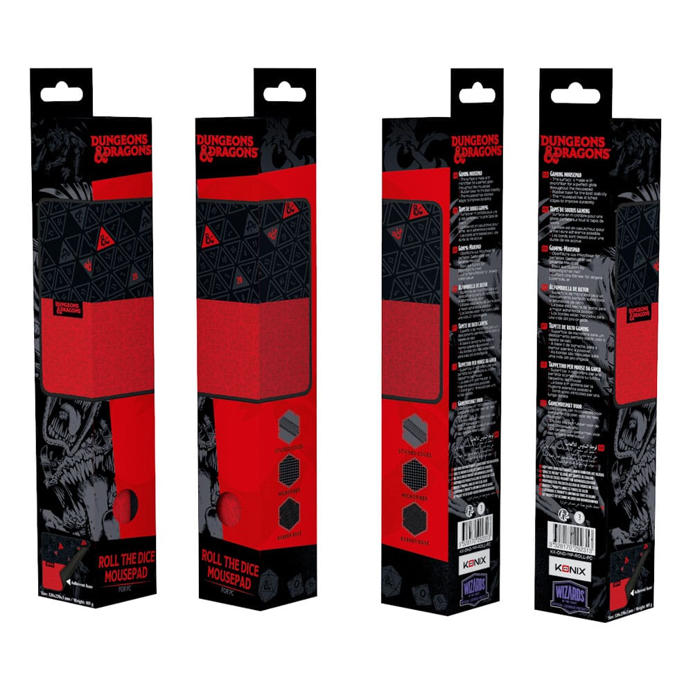 Dungeons & Dragons Mousepad Red & Blac