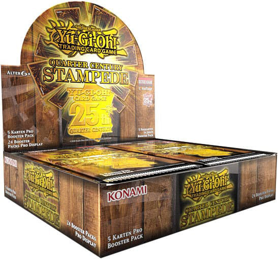 Yu-Gi-Oh! TCG Quarter Century Stampede Booster-Display (24) (DE)