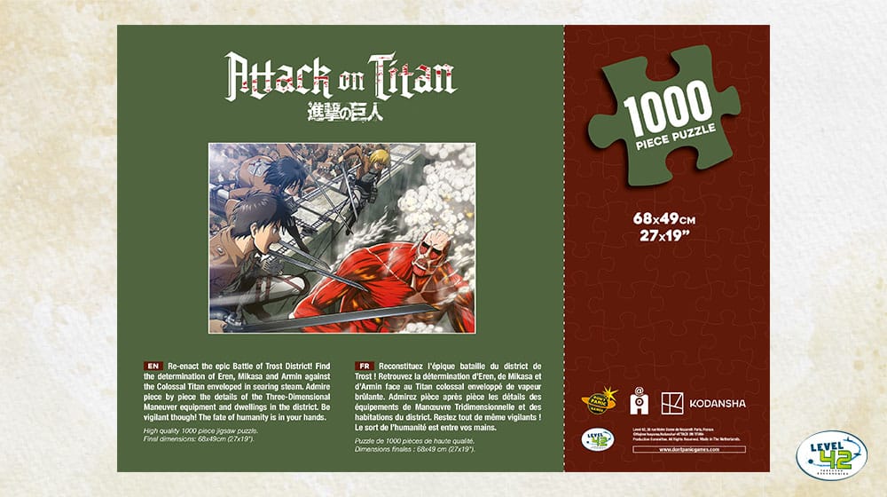 Attack on Titan Puzzle Fight (1.000 pieces)