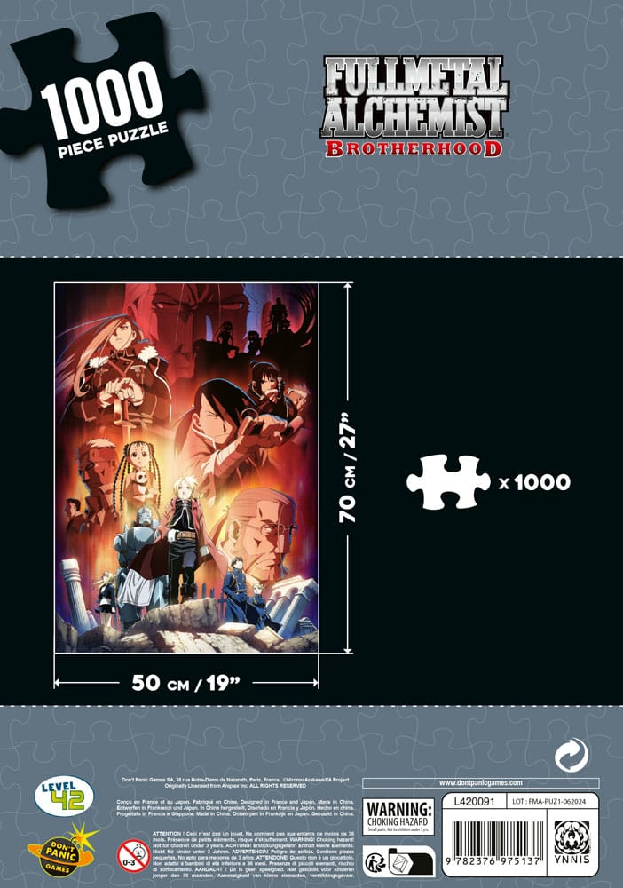 Fullmetal Alchemist: Brotherhood Puzzle Characters (1.000 Pieces)