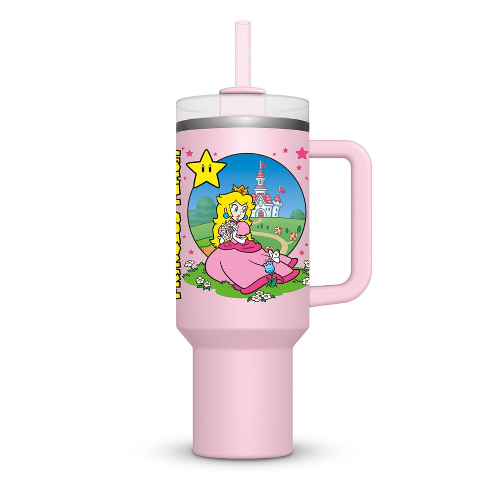 Super Mario Edelstahl-Trinkbecher Peach 1130 ml