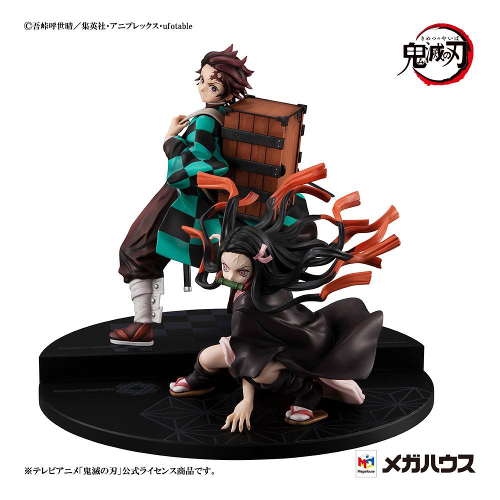 Demon Slayer Kimetsu no Yaiba Precious G.E.M. Series Statues Kamado Brother & Sister 13 - 17 cm - Display