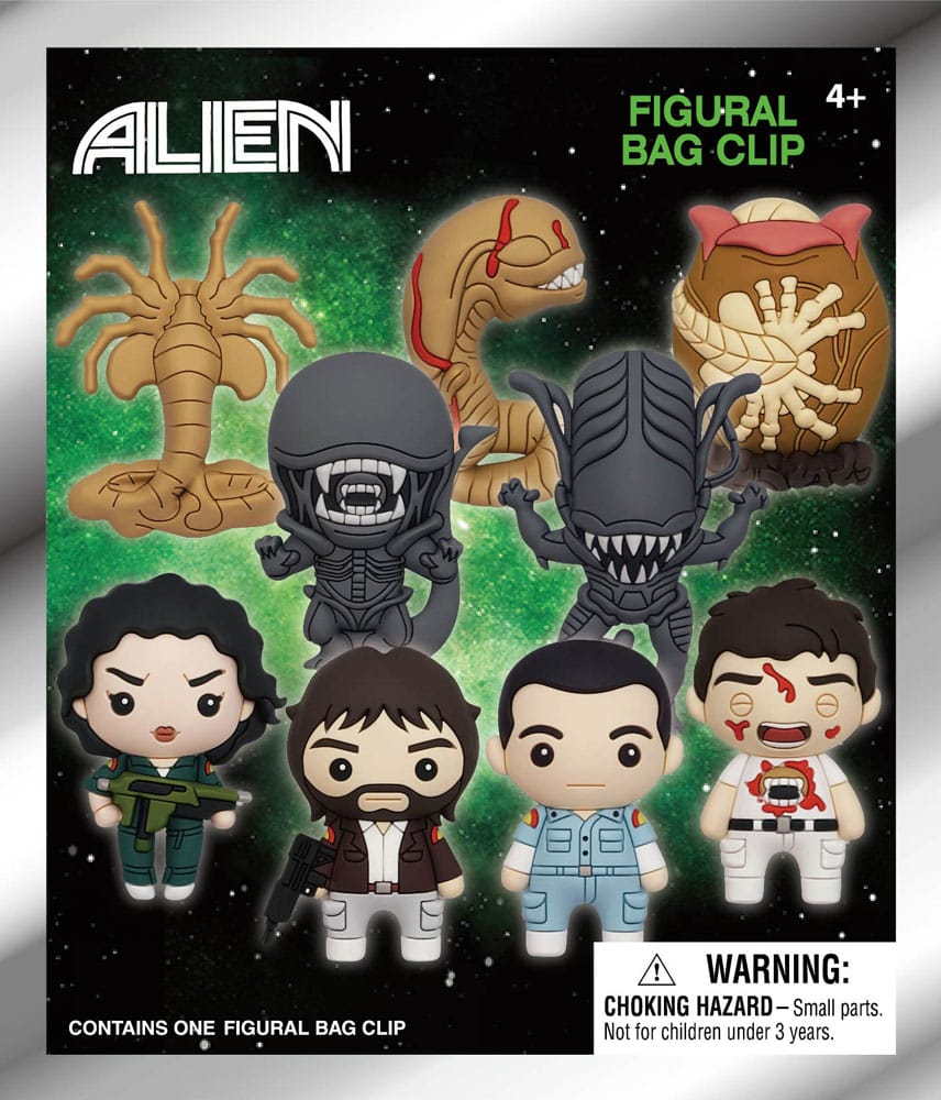 Alien 3D PVC Bag Clip Series 1