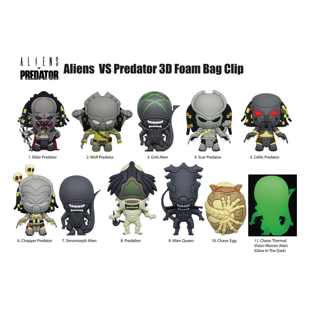 Alien vs. Predator 3D PVC-Taschenanhänger