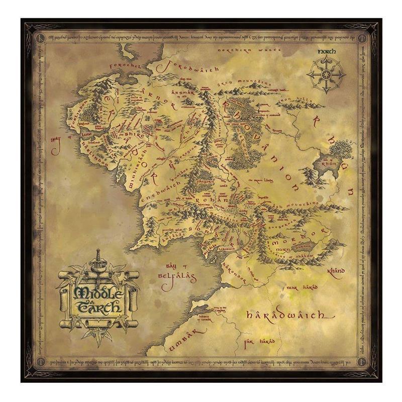 Herr der Ringe Puzzle Middle Earth (1.000 Teile)