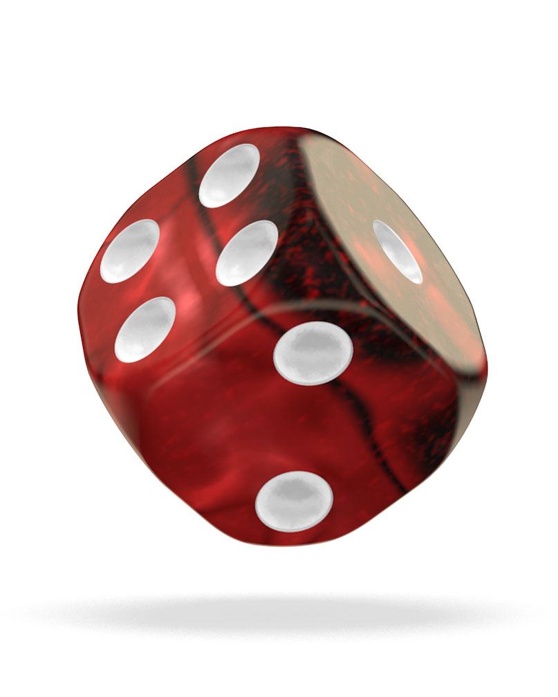 Oakie Doakie Dice D6 Dice 12 mm Gemidice - Vampire (36)
