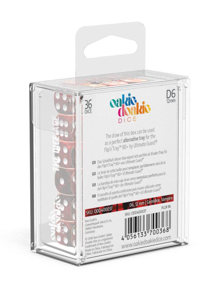 Oakie Doakie Dice D6 Dice 12 mm Gemidice - Vampire (36)