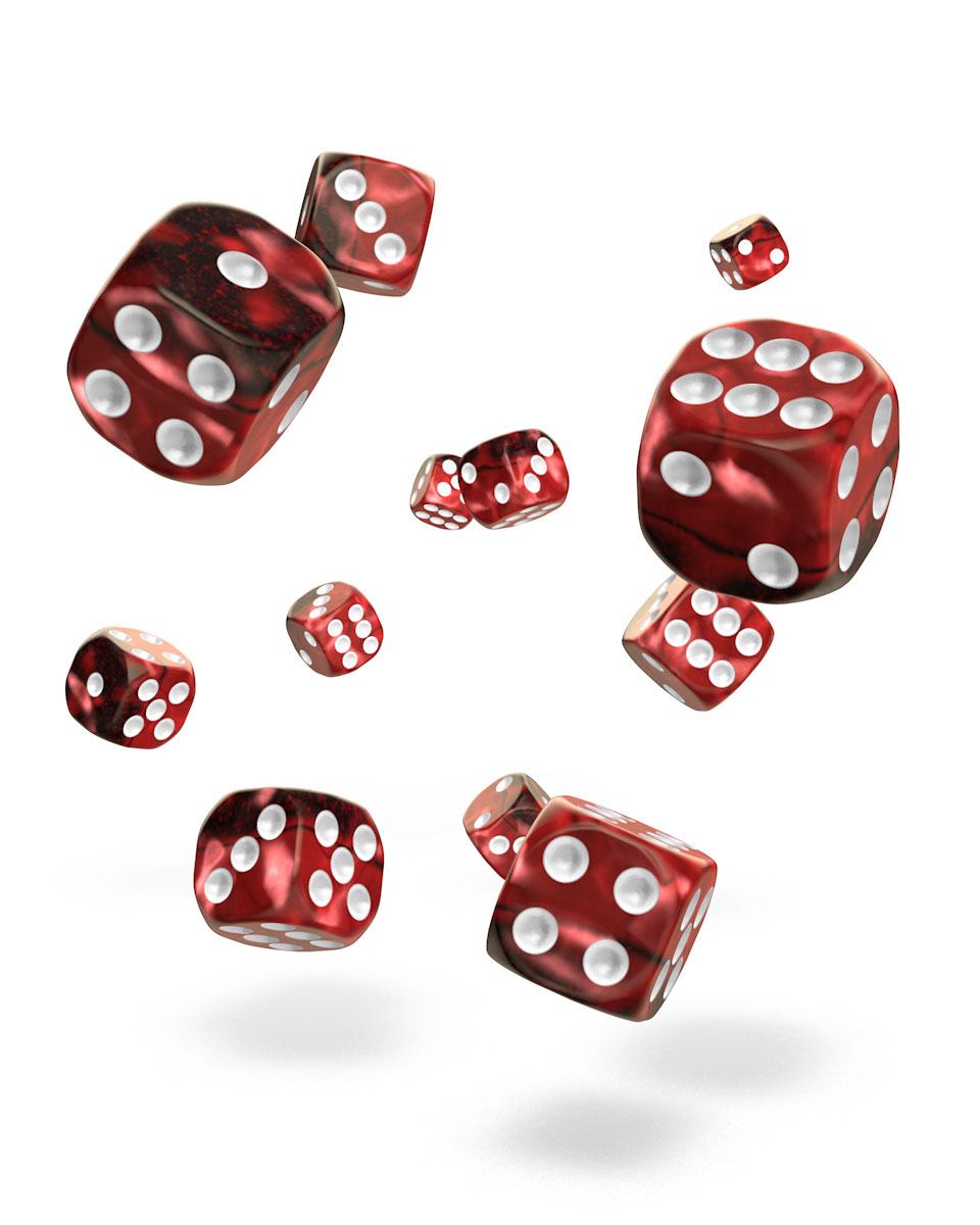 Oakie Doakie Dice W6 Würfel 12 mm Gemidice - Vampire (36)