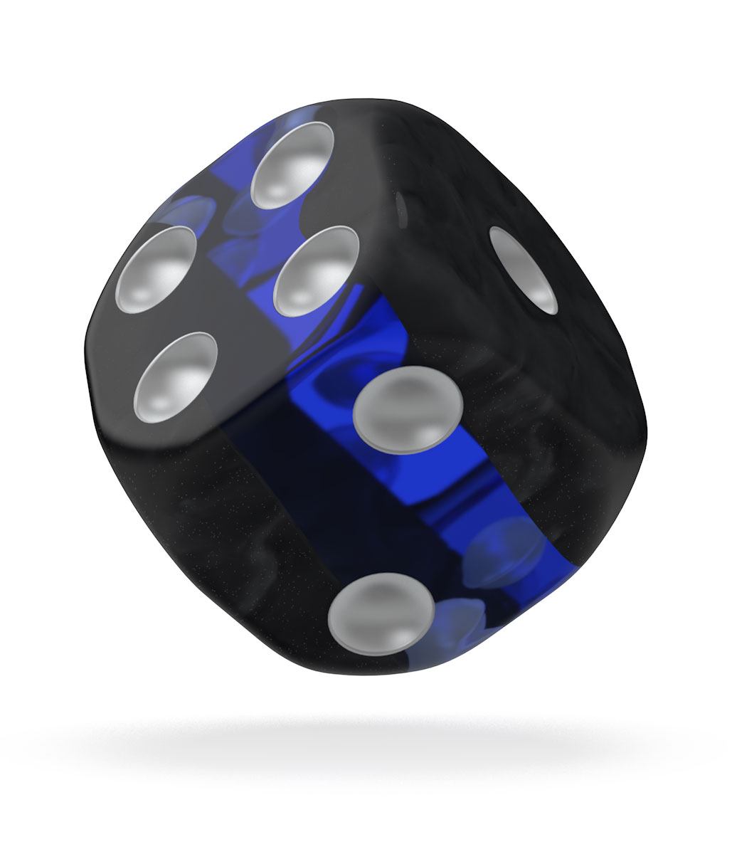 Oakie Doakie Dice D6 Dice 16 mm Enclave - Sapphire (12)