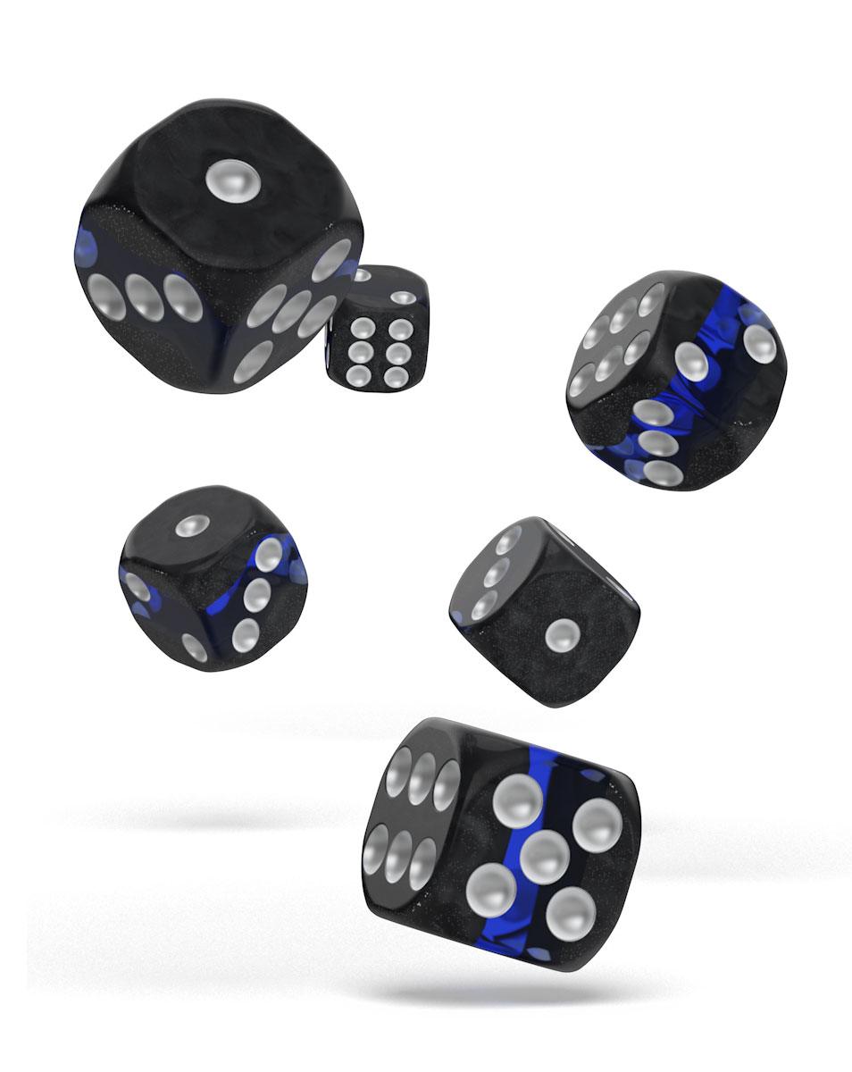 Oakie Doakie Dice D6 Dice 16 mm Enclave - Sapphire (12)