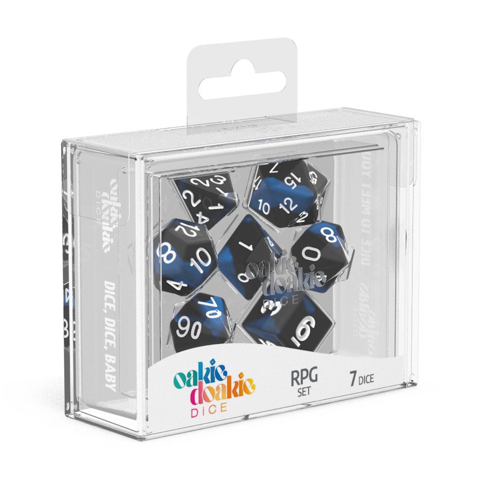 Oakie Doakie Dice Würfel RPG-Set Glow in the Dark - Deep Ocean (7)