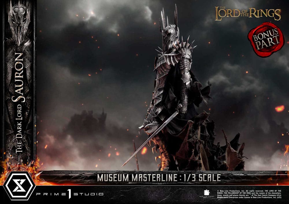 Herr der Ringe Museum Masterline Series Statue 1/3 The Dark Lord Sauron Bonus Version 117 cm