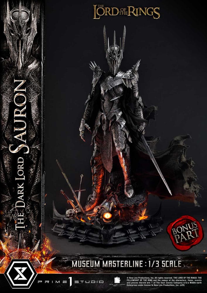 Herr der Ringe Museum Masterline Series Statue 1/3 The Dark Lord Sauron Bonus Version 117 cm