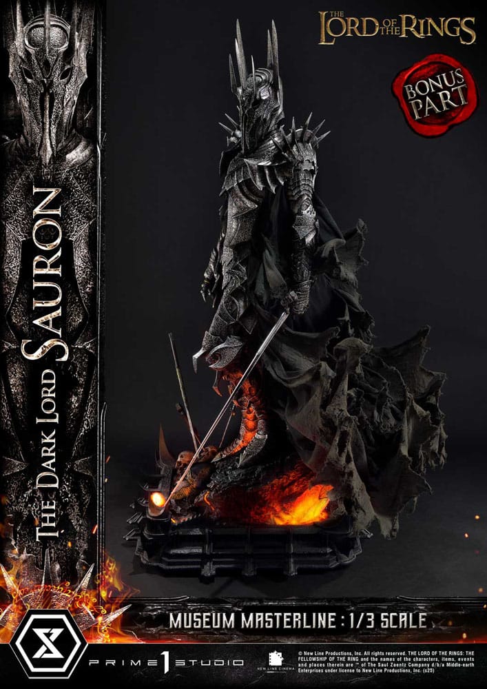 Herr der Ringe Museum Masterline Series Statue 1/3 The Dark Lord Sauron Bonus Version 117 cm