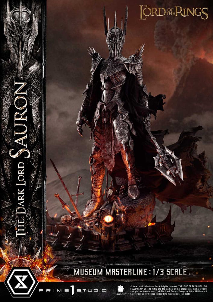 Herr der Ringe Museum Masterline Series Statue 1/3 The Dark Lord Sauron Bonus Version 117 cm